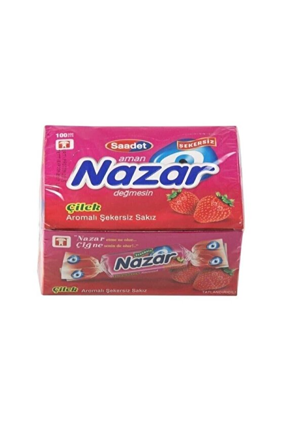 Sakız Şekersiz 100 Adet Çilek ( ikramlık , nostaljik )