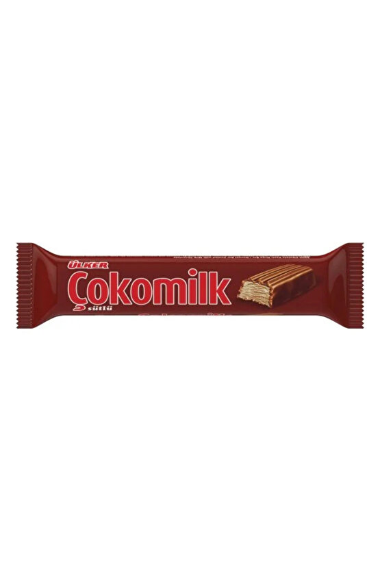 ÇOKOMİLK - Sütlü Çikolata Kaplamalı Nuga Bar - 24 gram - 24 Adet