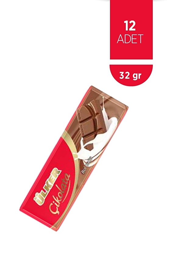 Çikolata Sütlü 32 Gr (12 Adet)
