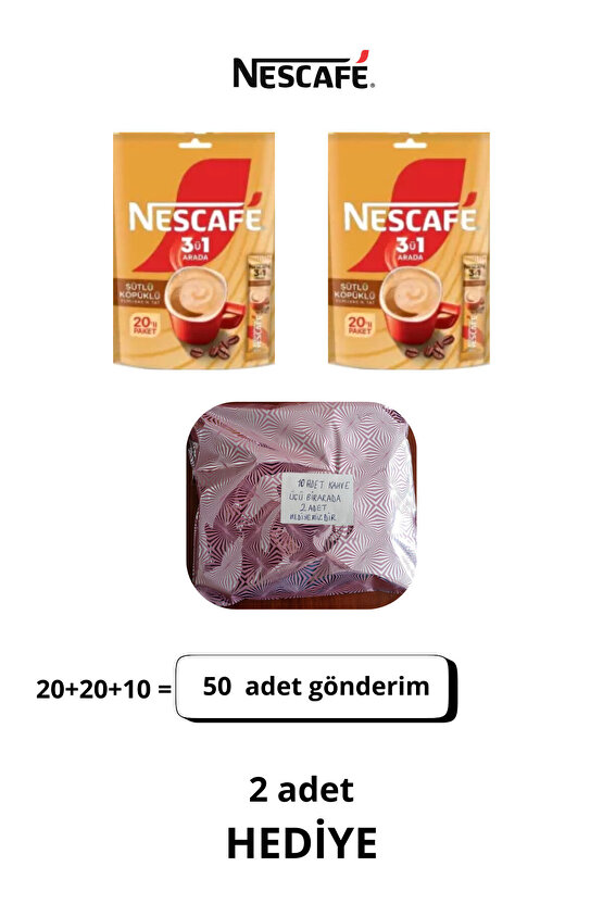3ü1 Arada Sütlü Köpüklü 48li -