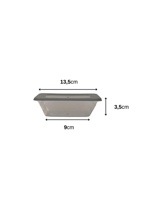 4lü Mini Prizma Saklama Kabı Erzak Kabı Dolapiçi Organizer 4x300 ml