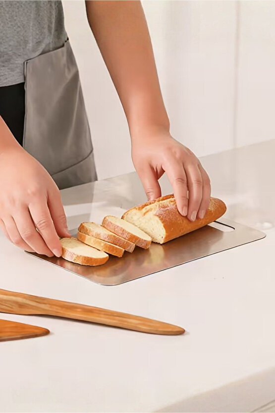 3 Boy Çift Yön Paslanmaz Çelik Kesme ve Doğrama Tahtası