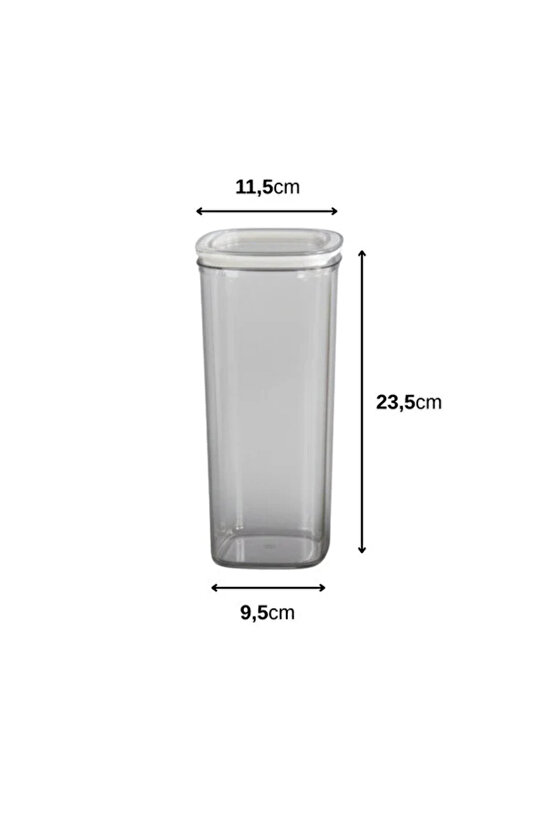6lı Locko Kilitli Sızdırmaz Saklama Kabı Vakumlu Erzak Kabı 2L