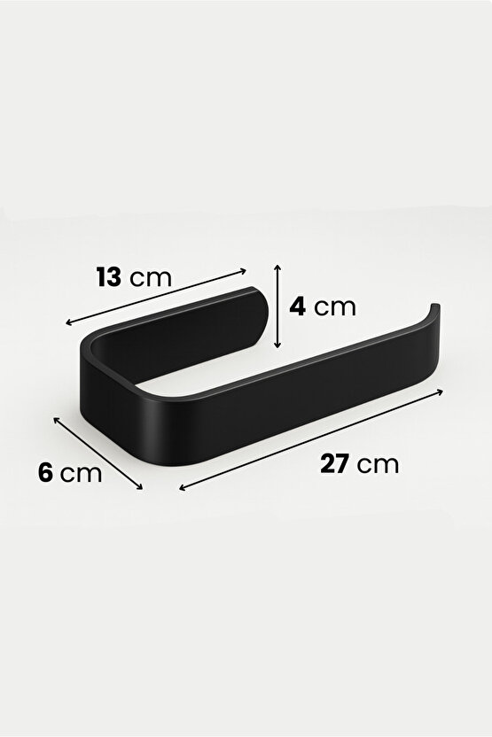 Yapışkanlı Lüks Tasarım Lamalı Tuvalet Kağıtlığı - Modern Banyo Kağıt Havluluk - Delmeden Montaj