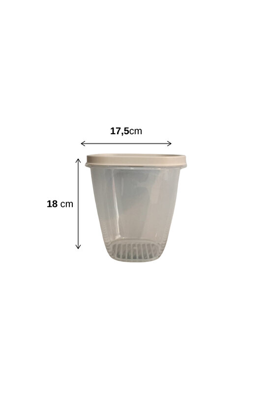 6lı Vakumlu Sızdırmaz Kapaklı Saklama Kabı Erzak Düzenleyici Set 3 Renk 2,5 L