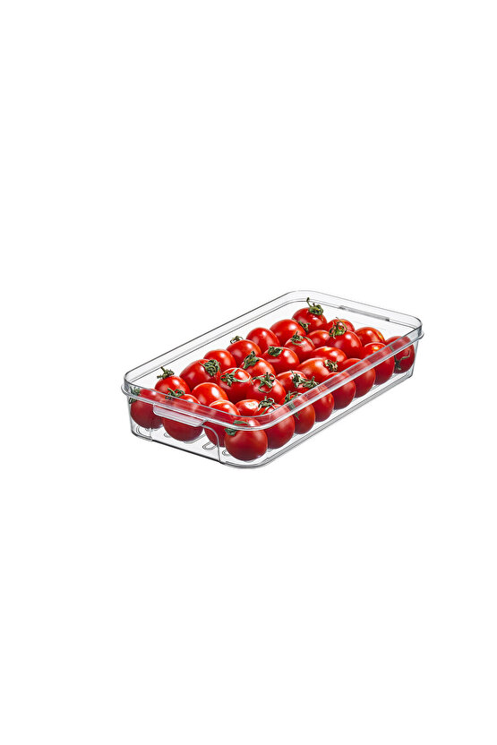 4x Adet Frossa Buzdolabı Organizeri 2lt Saklama Kabı & Erzak Kabı & Düzenleyici