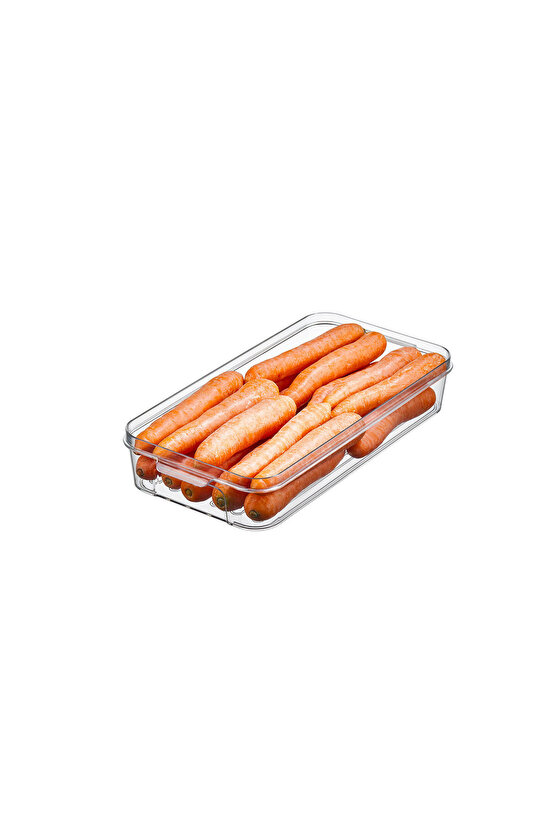4x Adet Frossa Buzdolabı Organizeri 2lt Saklama Kabı & Erzak Kabı & Düzenleyici