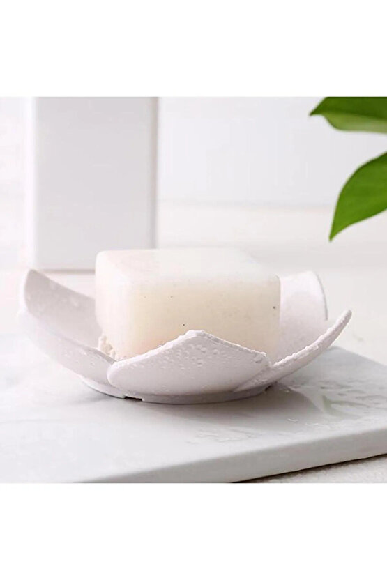 Elastik Lotus Kaydırmaz Katı Sabunluk Ve Süngerlik Silikon Banyo Düzenleyici