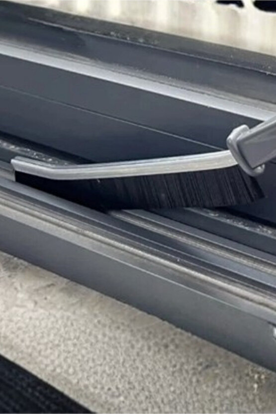3Lü Ince Detaylı Temizlik Fırçası | Dar Köşe Kıl Saplı Fırçası Banyo Mutfak 23 Cm