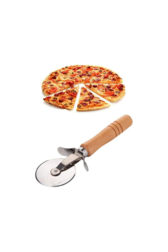 Bambu Saplı Pizza ve Hamur Kesici Rulet