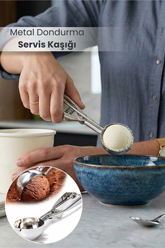 Metal Dondurma Servis Kaşığı