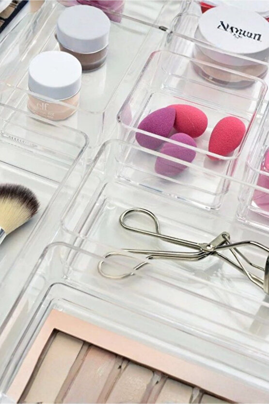 Makyaj ve Takı Düzenleyici Organizer Set 6lı