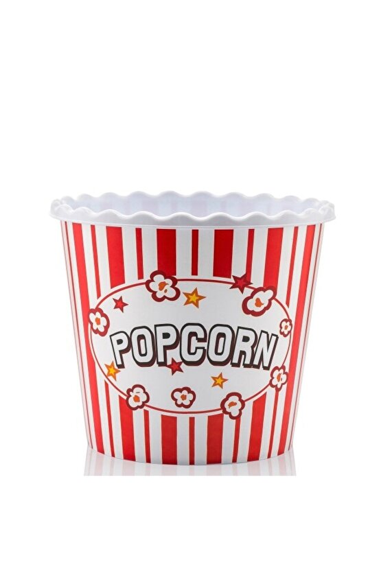 Siyah Popcorn Patlamış Mısır Kovası - Cips ve Çerez Kutusu