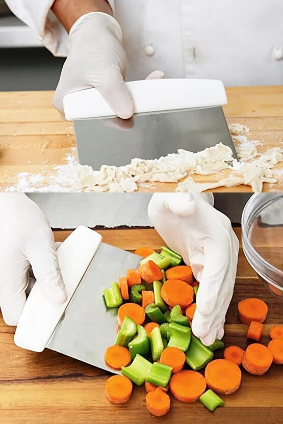 Hamur Doğrayıcı Çelik Spatula Sebze Ve Meyve Dilimleyici Spatula
