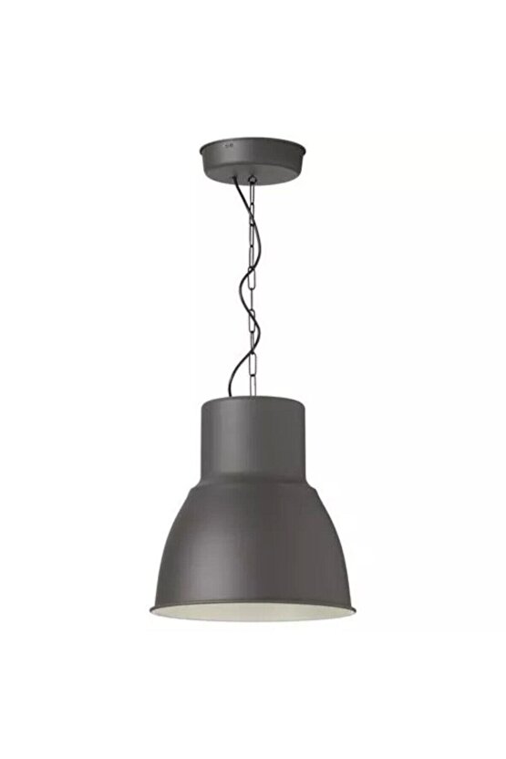 Hektar Sarkıt Lamba, Koyu Gri, Yemek Masası Ve Bar Masası Lambası 38 Cm