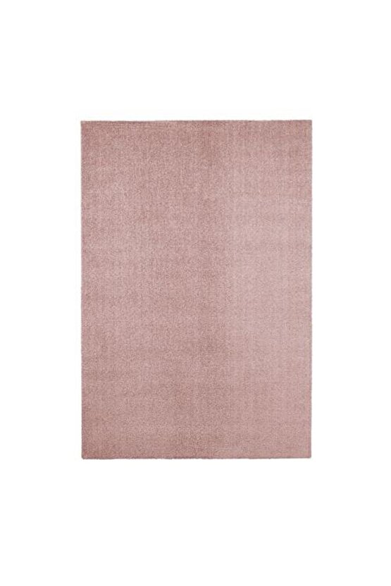 Halı, Uçuk Pembe Renk 133x195 cm MeridyenDukkan Parlak Efektli Kalın Tüyler Ev Tekstili