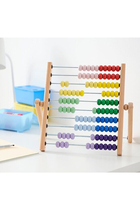 Abakus, Ikea Ahşap Büyük Boy Abaküs 39×33 Cm