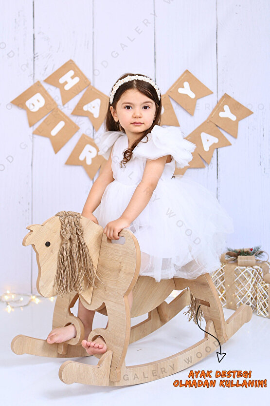 Ahşap Sallanan At-ayak Destekli-yeni Model