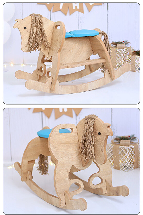 Sallanan At-Ahşap At-Sallanan Oyuncak