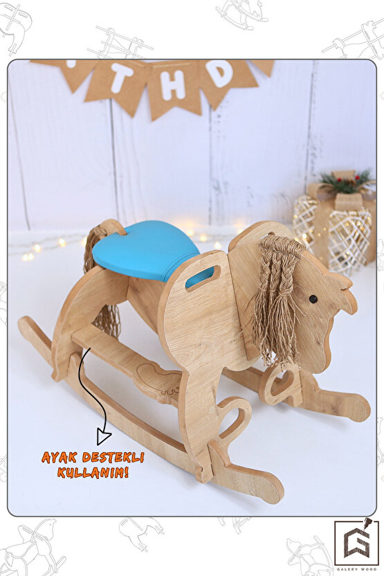 Sallanan At-Ahşap At-Sallanan Oyuncak