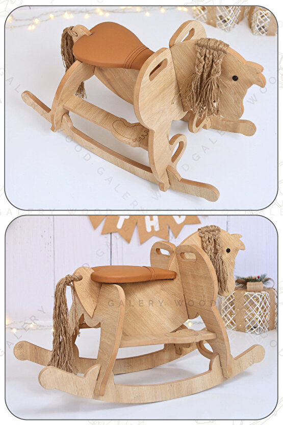 Sallanan At-Ahşap At-Sallanan Oyuncak