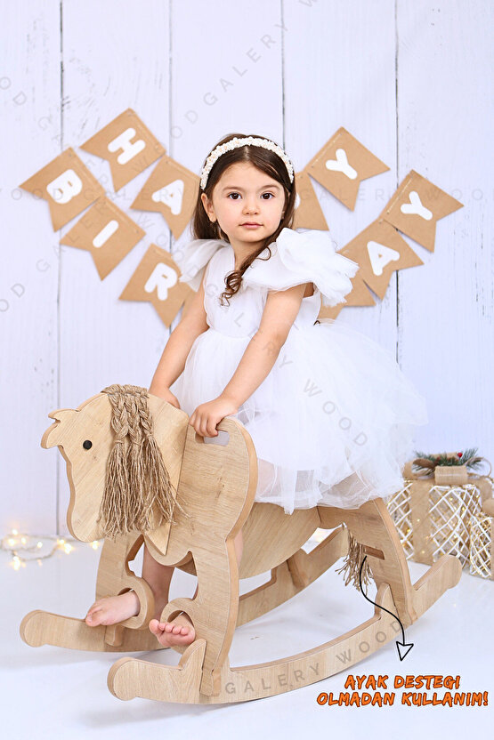 Sallanan At-Ahşap At-Sallanan Oyuncak