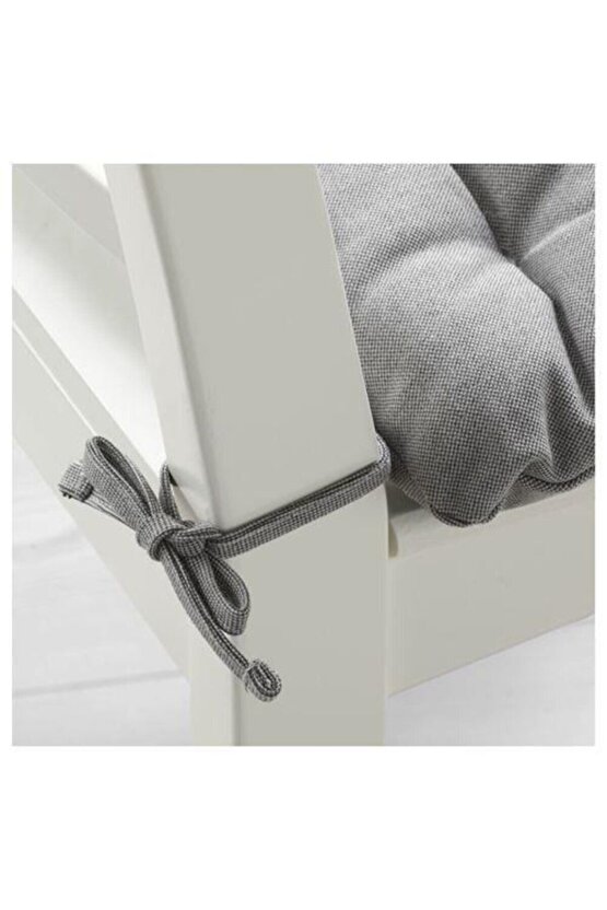 4 Adet Sandalye Minderi, Gri Genişlik: 38 cm Derinlik: 38 cm Kalınlık: 6.5 cm