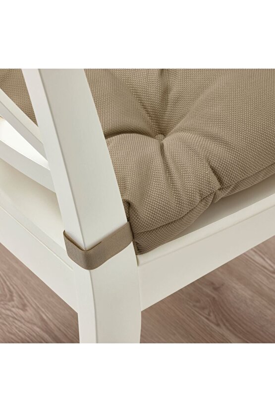 Sandalye Minderi, Min. Genişlik:35cm  Maks. genişlik:40 cm  Derinlik:38 cm  Kalınlık:7 cm 4Lü