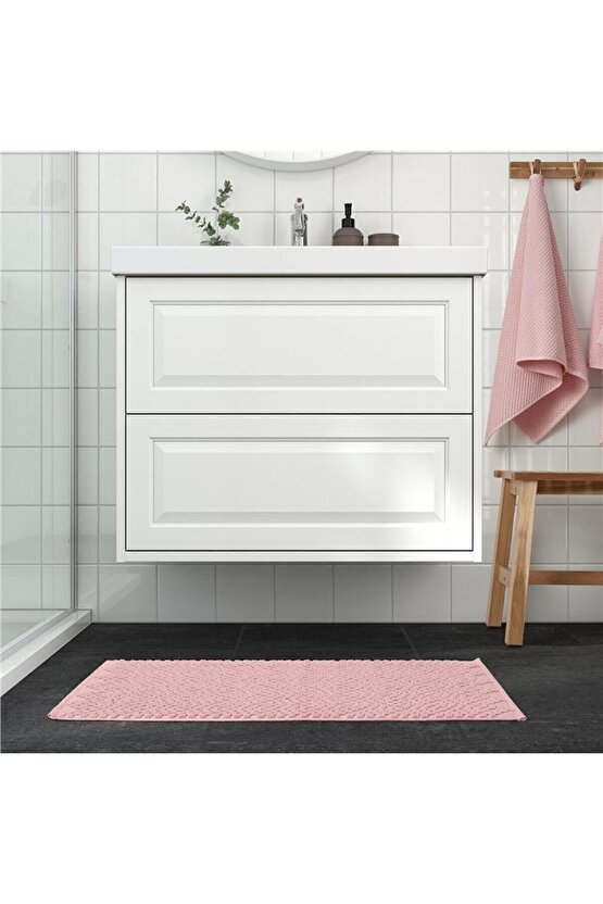 Fjallkattfot Banyo Paspası Pembe 50x80 Cm