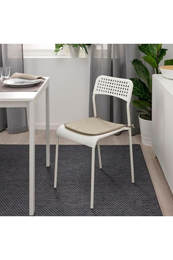 Bramön Sandalye Minderi, Gri-bej, 6lı