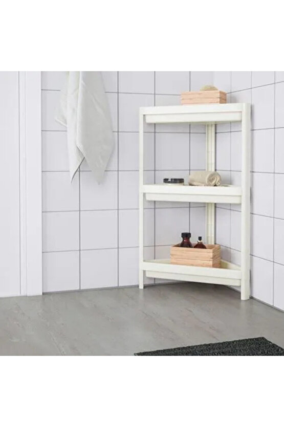 Premium Ürün Kaliteli Üretim Dayanıklı Çok Amaçlı Kullanımı Kolay 33x33x71 Cm Raf Ünitesi VESKEN