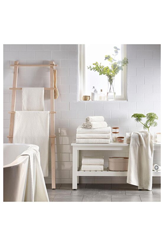 4 Adet Banyo-Mutfak El Havlusu Beyaz Renk 30x30 cm, 4 Lü
