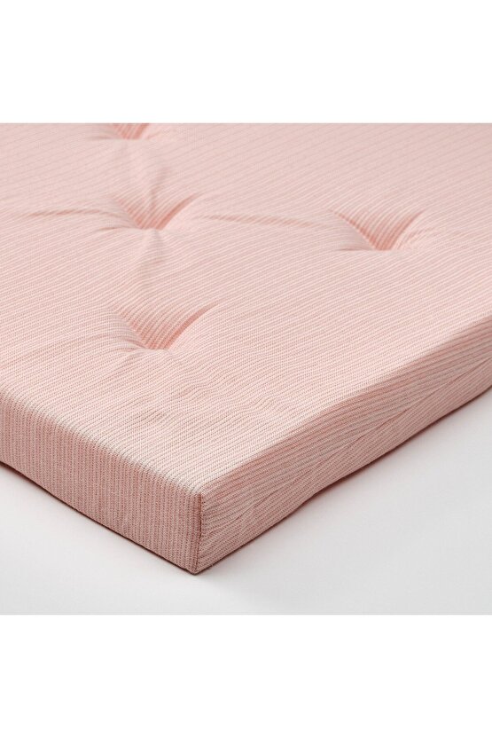 Justına Pembe Sandalye Minderi Cırt Cırt Bantlı 3542x40x4 Cm Minder