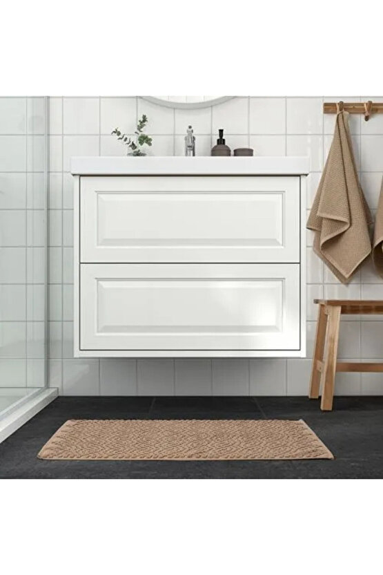 Premium Ürün Kaliteli Ürün Şık Modern Yüksek Emme Kapasitesi 50x80 Cm Banyo Paspası FJALLKATTFOT