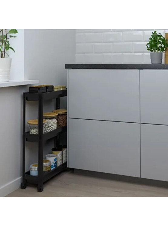 Modern Tasarım Kullanışlı 54x18x71 Cm Servis Sehpası
