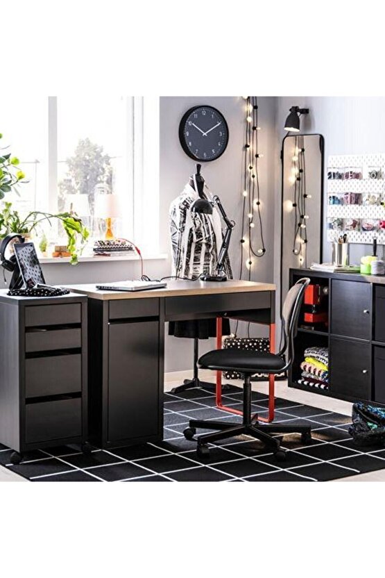 Tekerlekli Çekmece Ünitesi ,keson 35x75 Cm Acı Kahverengi Renk Amaçli Dolap