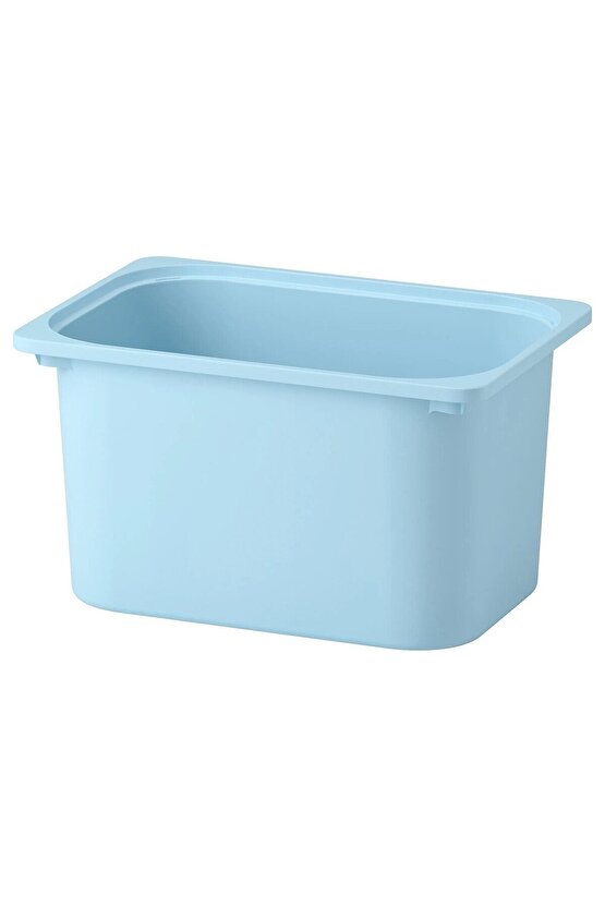 KALİTELİ 3 Adet Plastik Oyuncak Saklama Kutusu 42x30x23 Cm İkea 3lü Set Düzenleme Kutusu Mavi Kutu