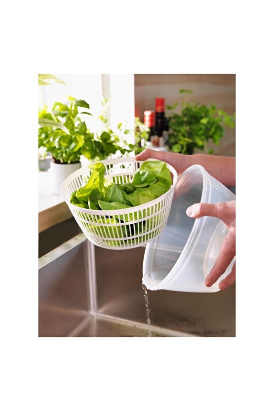 Döndürmeli Salata Kurutma Aleti Çap: 23 Cm Yükseklik: 14 Cm