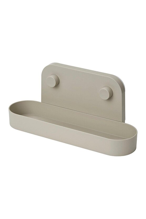 Öbonas Vantuzlu Duvar Rafı Bej 28 Cm
