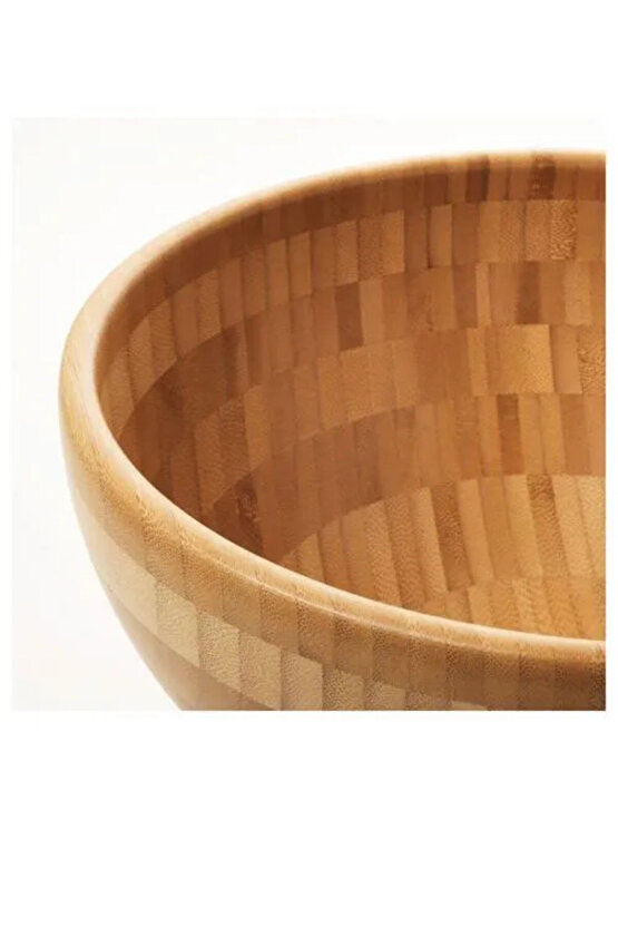 Premium Ürün Kaliteli Ürün Dayanıklı Modern Tasarım Şık Görünüm 28 Cm Bambu Servis Kasesi