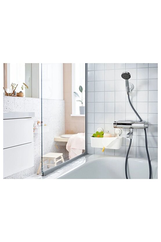 Tisken Vantuzlu Banyo Duş Sepeti 28x17 cm