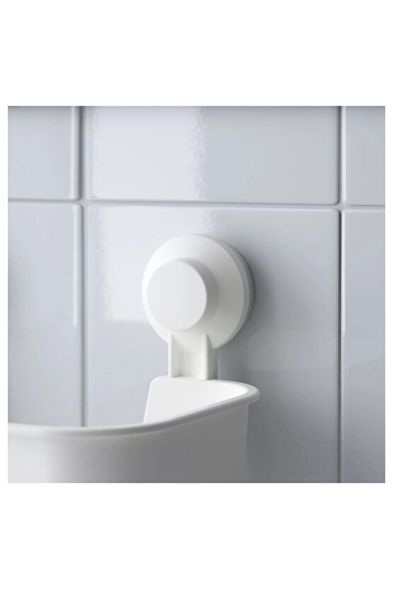 Tisken Vantuzlu Banyo Duş Sepeti 28x17 cm
