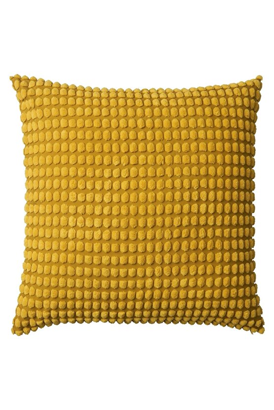 kırlent kılıfı, sarı, 65x65 cm İç minder ayrı satılır.