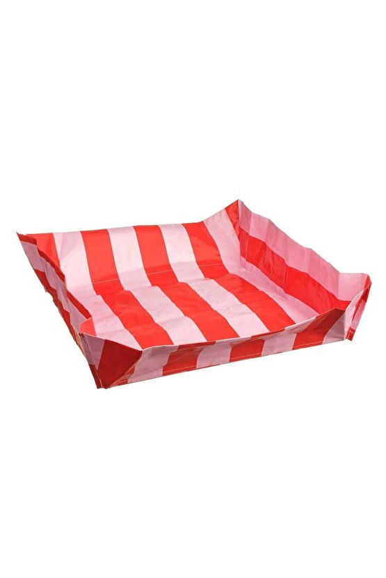 DONMEZCO BİR Adet Saksı Matı Toprak Değiştirme 56x56x12 Cm Toprak Yenileme Örtüsü Pembe-Kırmızı Mat