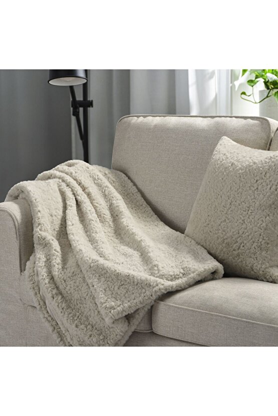 örtü, bej, 130x170 cm