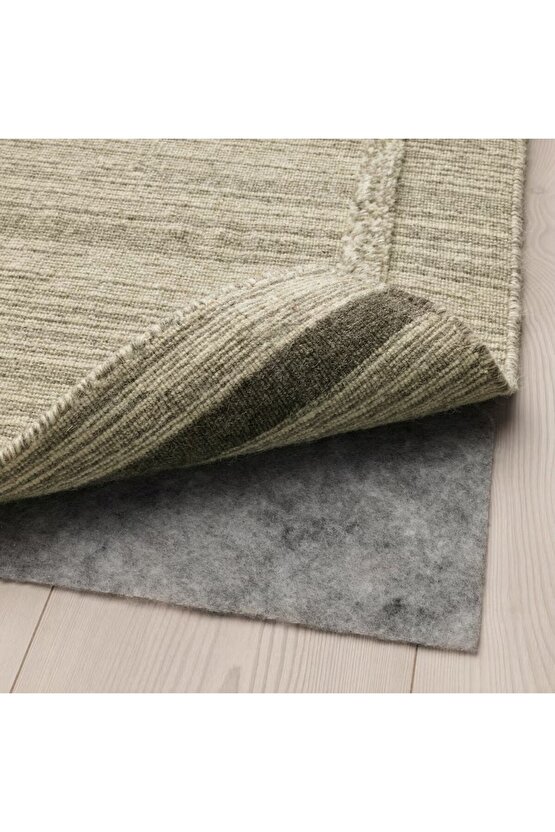 STOPP FILT 165x 235 cm Gri Halı Kilim Yolluk Kaydırmazı Kalın Dokulu Kaydırmaz Keçe Ped
