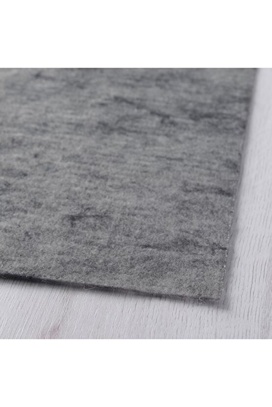STOPP FILT 165x 235 cm Gri Halı Kilim Yolluk Kaydırmazı Kalın Dokulu Kaydırmaz Keçe Ped