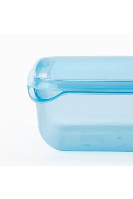 PRUTA plastik saklama kabı seti, mavi, 0,6 lt, 3 parça, mikrodalga ve bulaşık makinesine uygun
