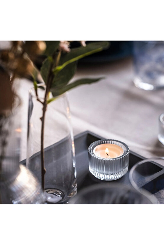 FINSMAK tealight mumluk , saydam cam, 3.5 cm