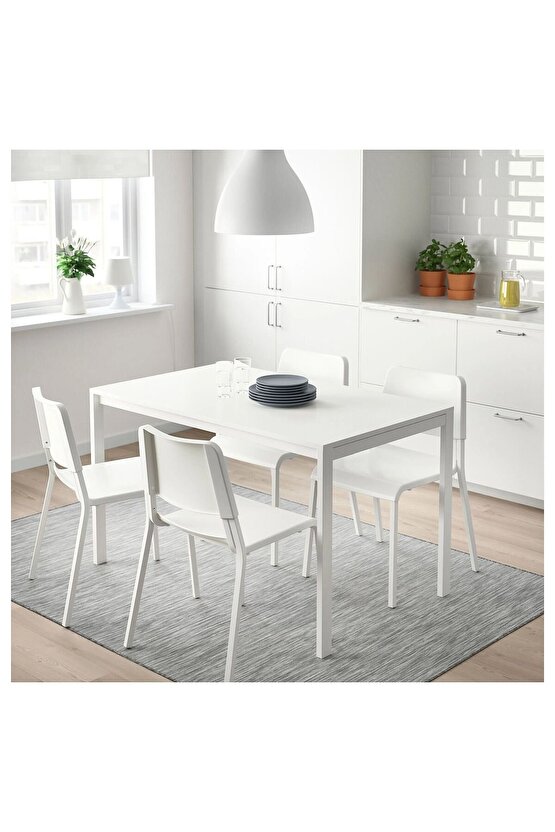 Kumaş yok beyaz plastik sandalye akdenizshop 47 x 78 x 41 1 Yıl Beyaz Sandalye Modern Plastik 1